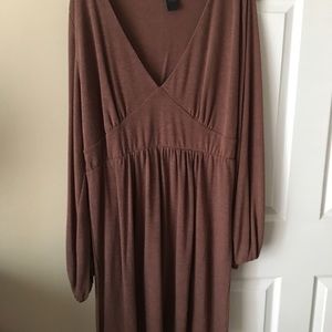 Torrid Sweater Camel Dress Size 3x Knee Length